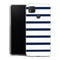 Coque pour Xiaomi Redmi 9C Bandes Mariniere Noires Blanches