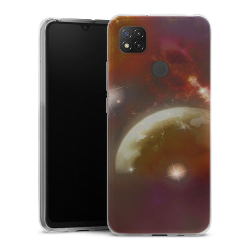 Coque Xiaomi Redmi 9C New Solar System | Housse silicone, antichocs, protection optimale - Motif floral