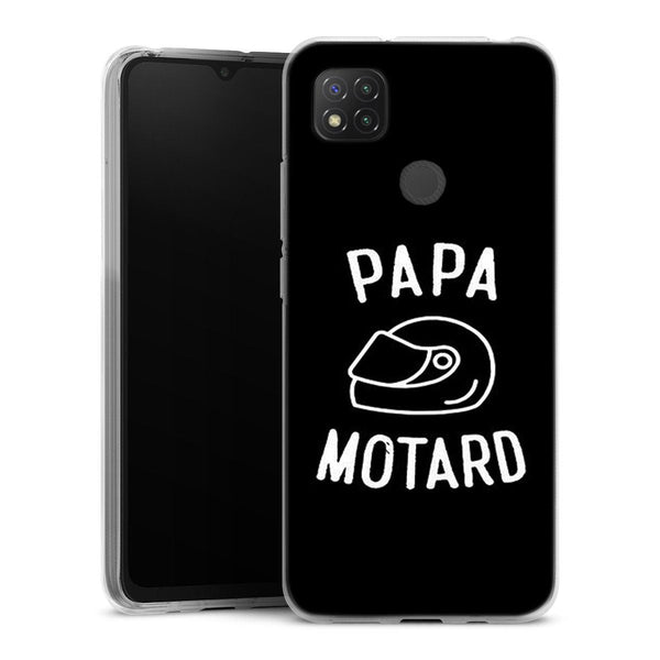Coque Xiaomi Redmi 9C Papa Motard Passion