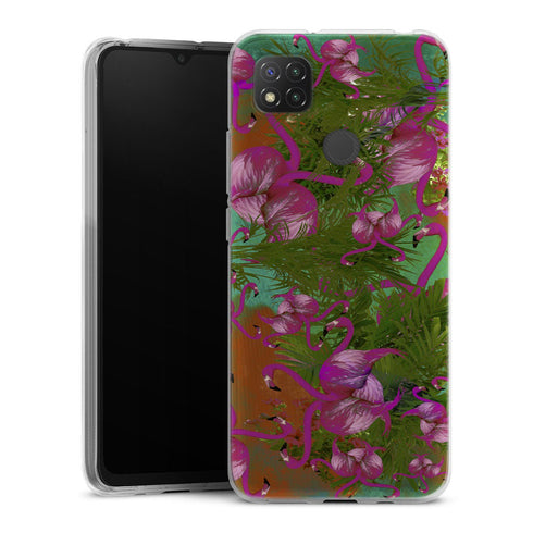 Coque Xiaomi Redmi 9C Peace | Housse silicone, antichocs, protection optimale - Motif floral