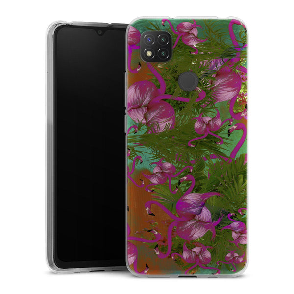 Coque Xiaomi Redmi 9C Peace | Housse silicone, antichocs, protection optimale - Motif floral