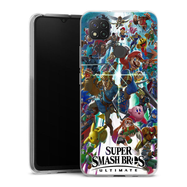 Coque Xiaomi Redmi 9C Super smash bros ultimate | Housse silicone, Protection optimale - Motif Jeux video Gaming