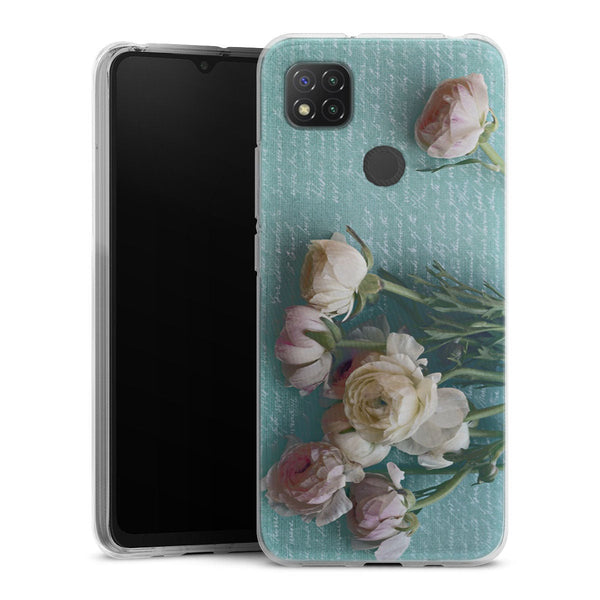 Coque Xiaomi Redmi 9C XOXO | Housse Antichoc Silicone Souple, Ultra Fine, Protection intégrale, Motif Floral