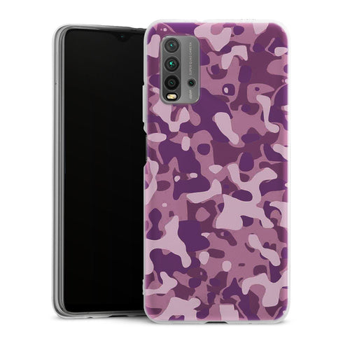 Coque pour Xiaomi Redmi 9T Camo Rose Army