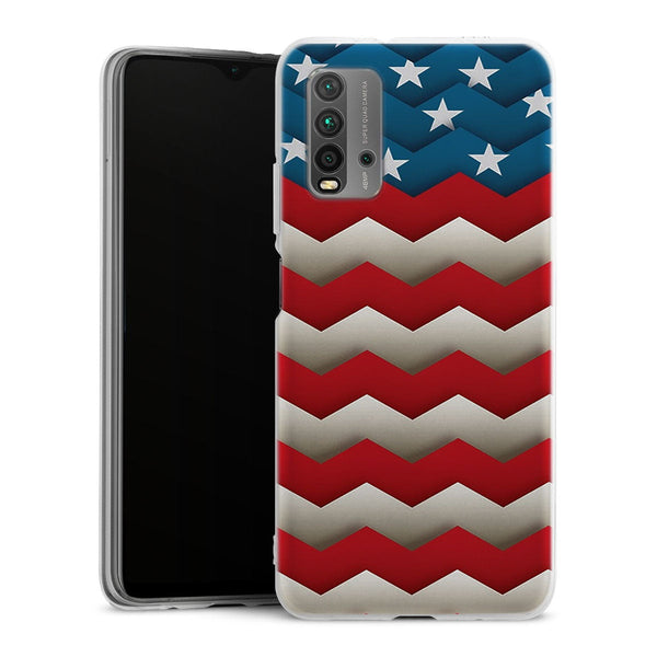Coque pour Xiaomi Redmi 9T Usa Chevrons Vote