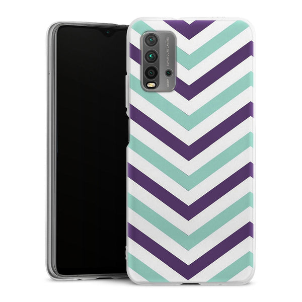 Coque pour Xiaomi Redmi 9T Milka Chevrons