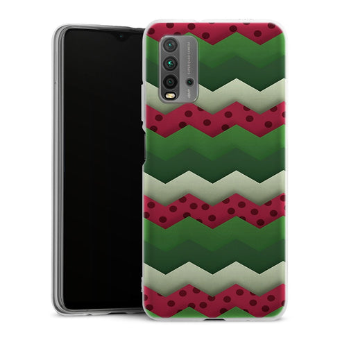 Coque pour Xiaomi Redmi 9T Pasteque Summer Chevrons