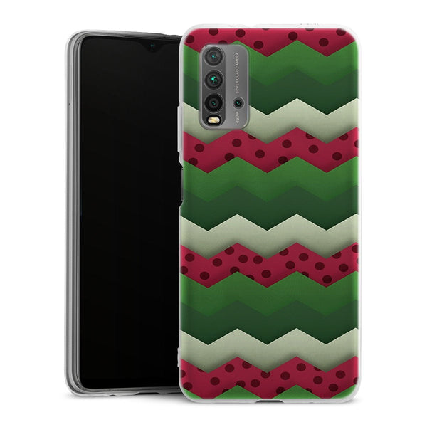 Coque pour Xiaomi Redmi 9T Pasteque Summer Chevrons