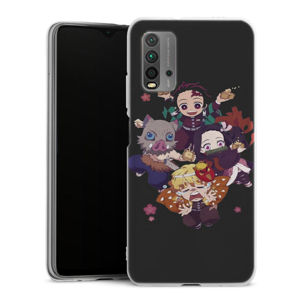 coque Xiaomi Redmi 9T Demon-Slayer-Chibi