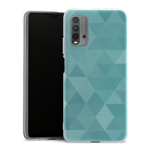 Coque pour Xiaomi Redmi 9T Agate Diams Bleu
