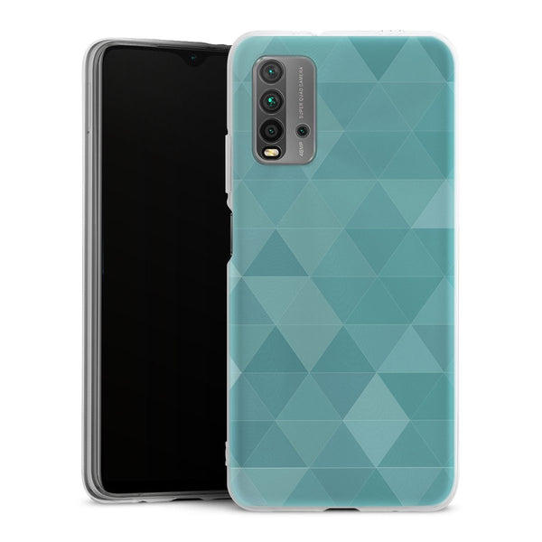Coque pour Xiaomi Redmi 9T Agate Diams Bleu