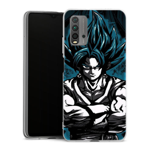 coque Xiaomi Redmi 9T Dragon Ball Super Goku SSJ God