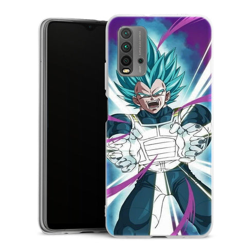 coque Xiaomi Redmi 9T Dragon Ball Super Vegeta SS God Attack