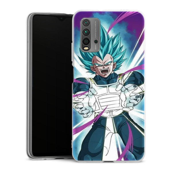coque Xiaomi Redmi 9T Dragon Ball Super Vegeta SS God Attack