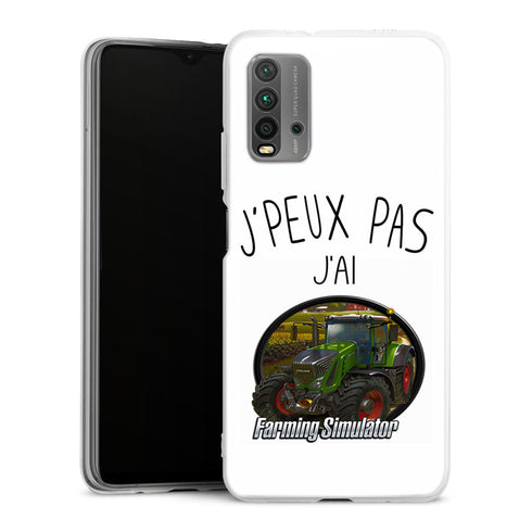 Coque Xiaomi Redmi 9T Je Peux pas j'ai Farming Simulator | Housse silicone, Protection optimale - Motif Jeux video Gaming