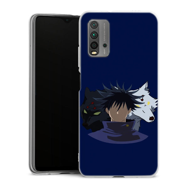coque Xiaomi Redmi 9T Jujutsu Kaisen Megumi Fushiguro Divine Dogs minimalist