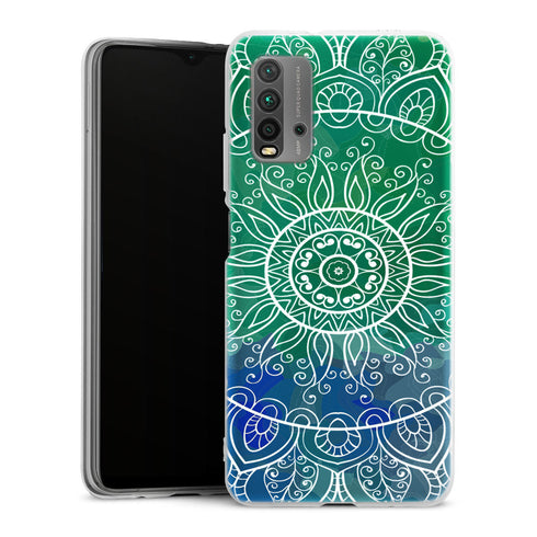 Coque pour Xiaomi Redmi 9T Green deal Mandala