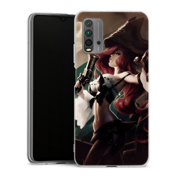 coque Xiaomi Redmi 9T Manga Girl Pirate