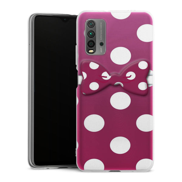 Coque pour Xiaomi Redmi 9T Minnie Noeud Rose