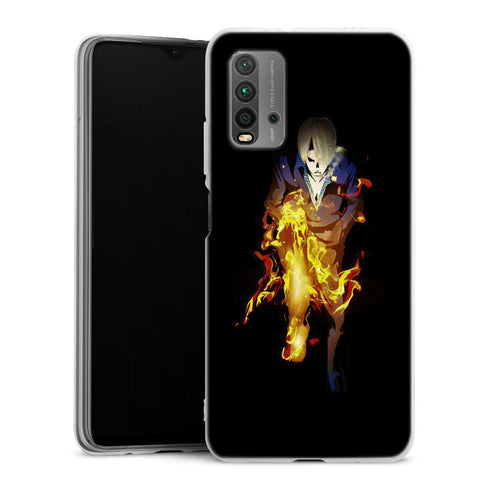 coque Xiaomi Redmi 9T One Piece Sanji Jambe En Feu
