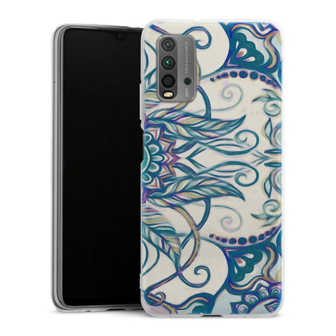Coque pour Xiaomi Redmi 9T Vintage Pearl Floral