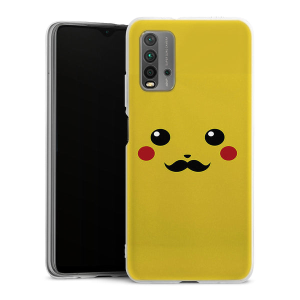 Coque Xiaomi Redmi 9T Pika Moustaches | Housse silicone, Protection optimale - Motif Jeux video Gaming