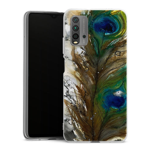 Coque Xiaomi Redmi 9T Plume de Paon