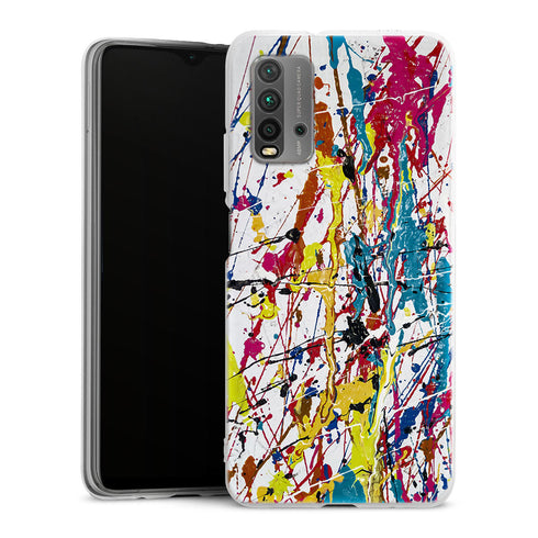 Coque pour Xiaomi Redmi 9T Splash Paint Arc en ciel
