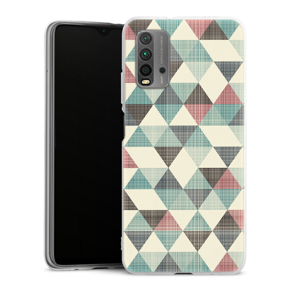 Coque pour Xiaomi Redmi 9T Triangles Vintage