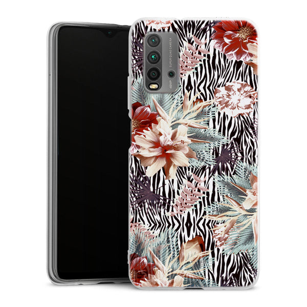 Coque Xiaomi Redmi 9T Tropicallia | Housse silicone, antichocs, protection optimale - Motif floral
