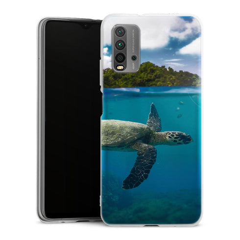 Coque Xiaomi Redmi 9T Watercolor Tropical | Housse silicone, antichocs, protection optimale - Motif floral