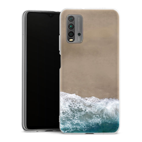 Coque Xiaomi Redmi 9T Beach Sky View | Housse silicone, antichocs, protection optimale - Motif floral Plage