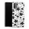 Coque Xiaomi Redmi 9T Black Flower | Housse silicone, antichocs, protection optimale - Motif floral noir