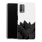 Coque Xiaomi Redmi 9T Black Leaves | Housse silicone, antichocs, protection optimale - Motif floral noir