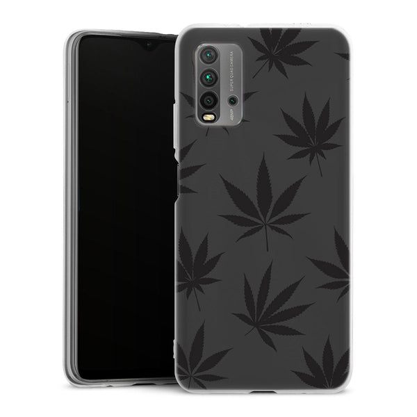Coque pour Xiaomi Redmi 9T Canabis Leaf Pattern