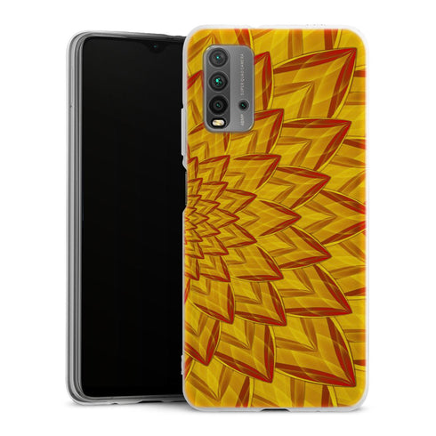 Coque Xiaomi Redmi 9T Dahlia Burning | Housse silicone, antichocs, protection optimale - Motif floral