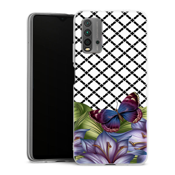 Coque Xiaomi Redmi 9T Flower Power | Housse silicone, antichocs, protection optimale - Motif floral