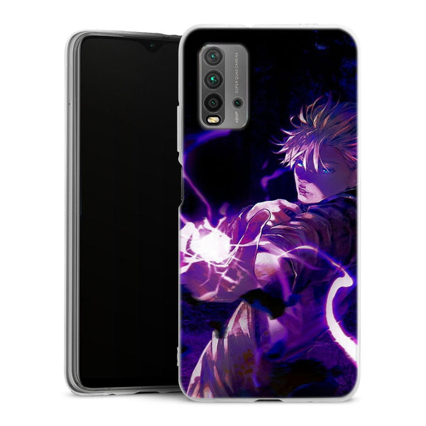 coque Xiaomi Redmi 9T Gojo Satoru fond noir