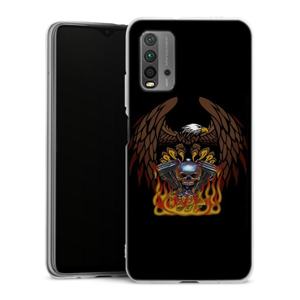 Coque Xiaomi Redmi 9T Harley Davidson Skull engine