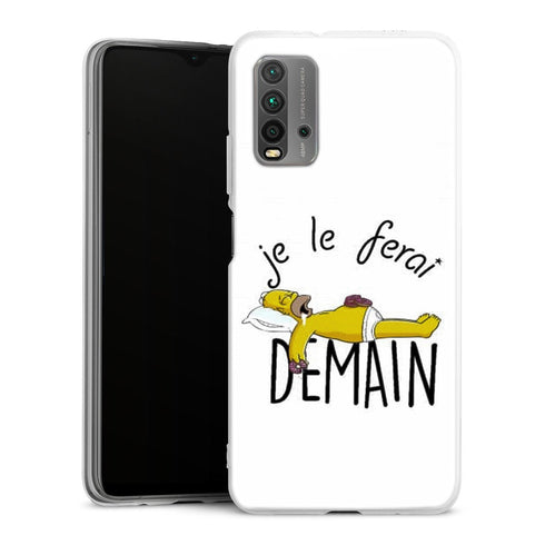 coque Xiaomi Redmi 9T Je le ferai demain Homer donuts