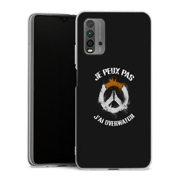 Coque Xiaomi Redmi 9T Je peux pas j'ai Overwatch | Housse silicone, Protection optimale - Motif Jeux video Gaming