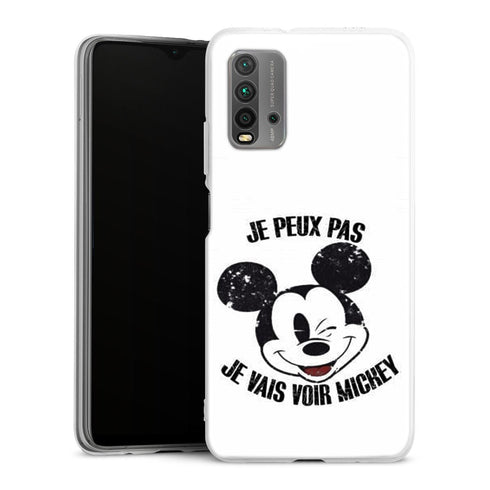 coque Xiaomi Redmi 9T Je peux pas je vais voir Mickey