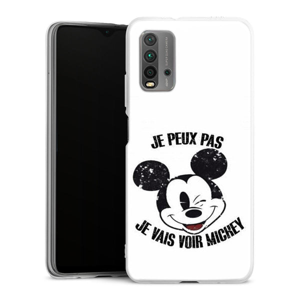 coque Xiaomi Redmi 9T Je peux pas je vais voir Mickey