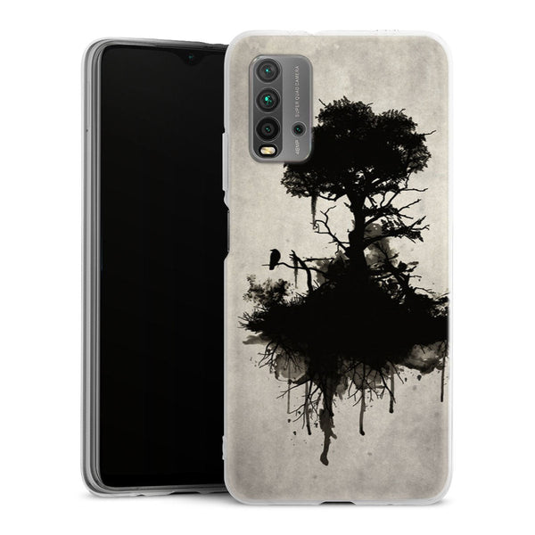 Coque Xiaomi Redmi 9T Last Tree Standing | Housse silicone, antichocs, protection optimale - Motif floral