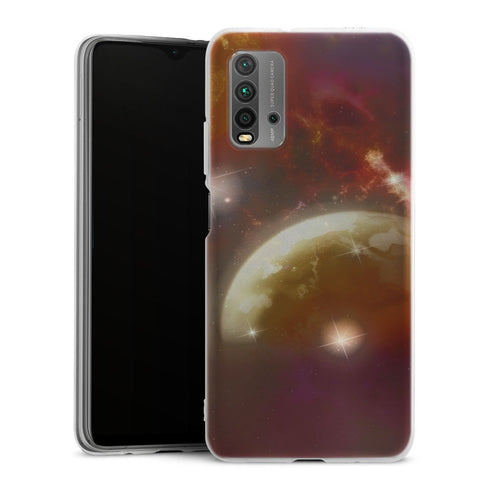 Coque Xiaomi Redmi 9T New Solar System | Housse silicone, antichocs, protection optimale - Motif floral
