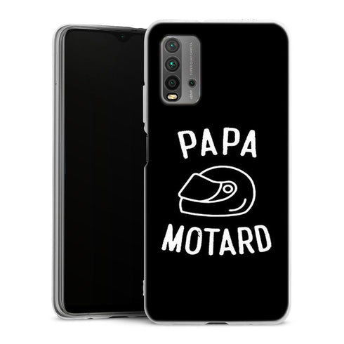Coque Xiaomi Redmi 9T Papa Motard Passion