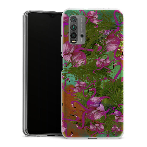 Coque Xiaomi Redmi 9T Peace | Housse silicone, antichocs, protection optimale - Motif floral