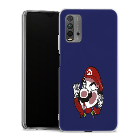 Coque Xiaomi Redmi 9T Plumber stuck between the glass | Housse silicone, Protection optimale - Motif Jeux video Gaming