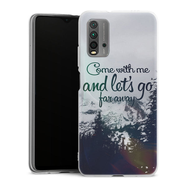 Coque Xiaomi Redmi 9T Snow | Housse silicone, antichocs, protection optimale - Motif floral