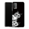 Coco Chat noir et Blanc, Deux chats en dessin sur une coque en silicone antichocs pour le Xiaomi Redmi 9T